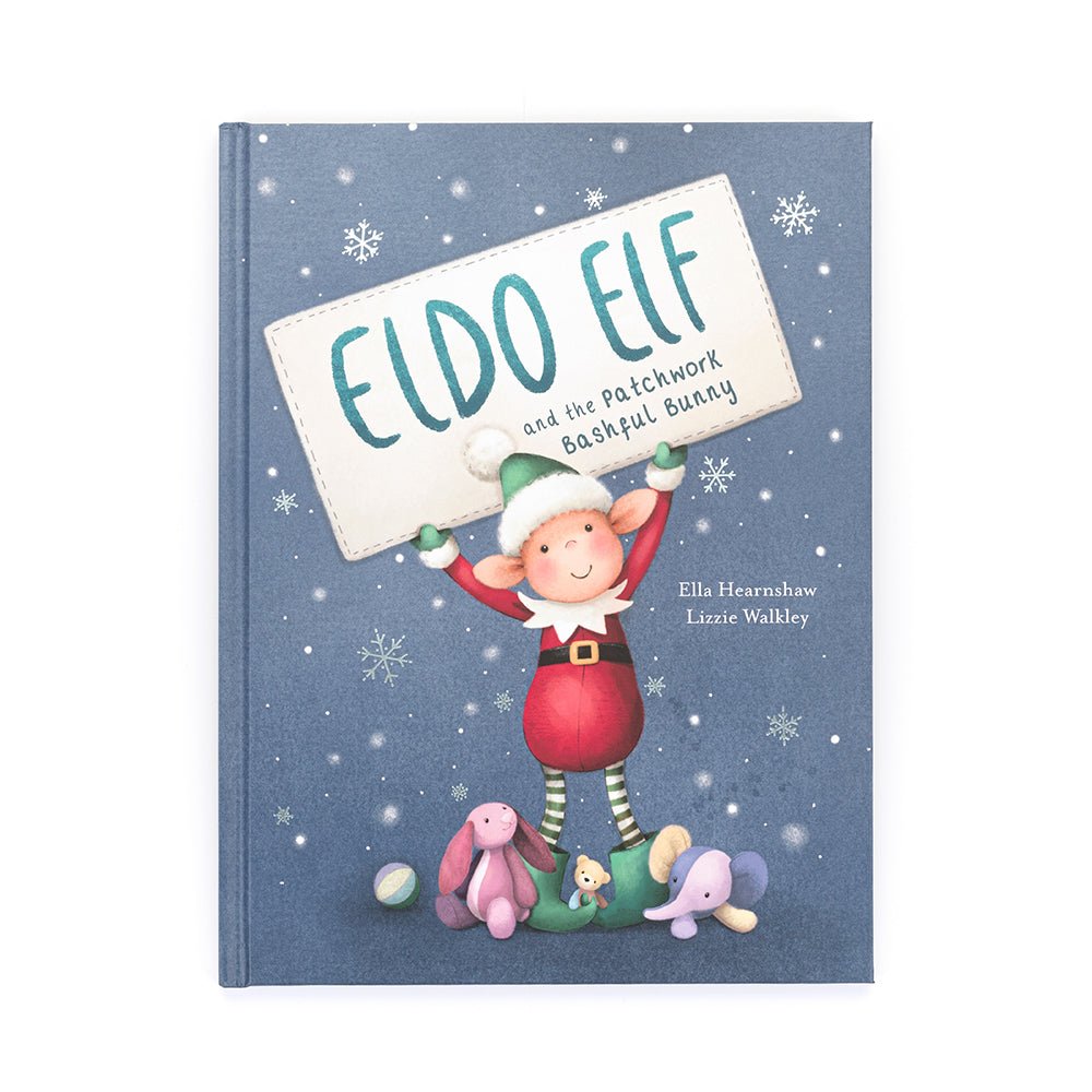 Jellycat Eldo Elf and the Patchwork Bashful Bunny Book - I Want That Present