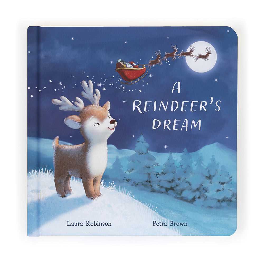Jellycat A Reindeers Dream Book - I Want That Present
