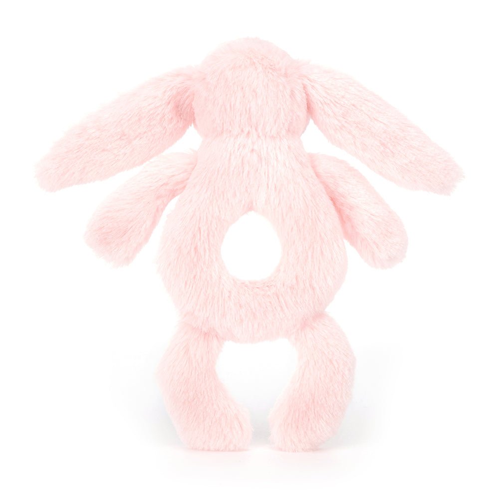Jellycat Bashful Pink Bunny Ring Rattle - I Want That Present