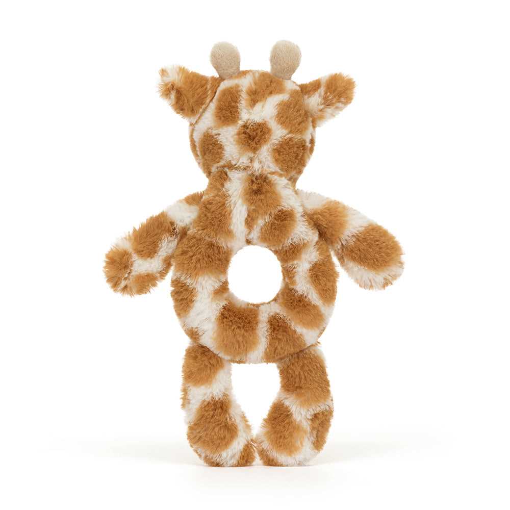 Jellycat Bashful Giraffe Ring Rattle - I Want That Present