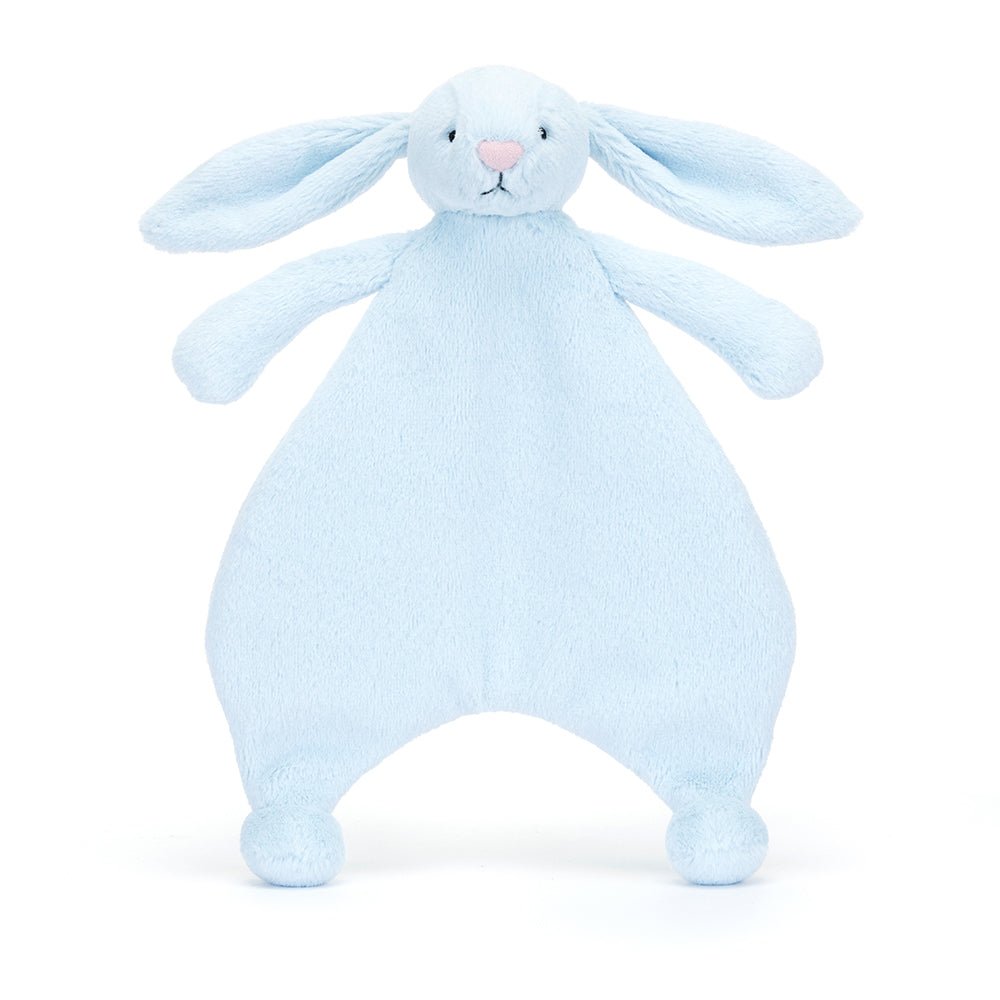 Jellycat Bashful Blue Bunny Comforter - I Want That Present