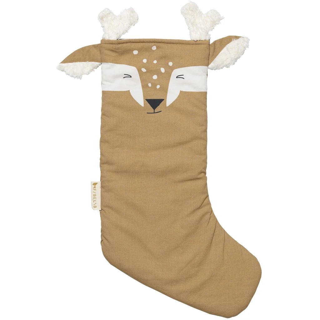 Fabelab Christmas Stocking Deer - Caramel - I Want That Present
