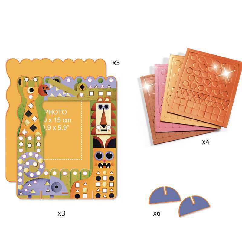 Djeco Do it yourself - Mosaics Animal World Frames - I Want That Present
