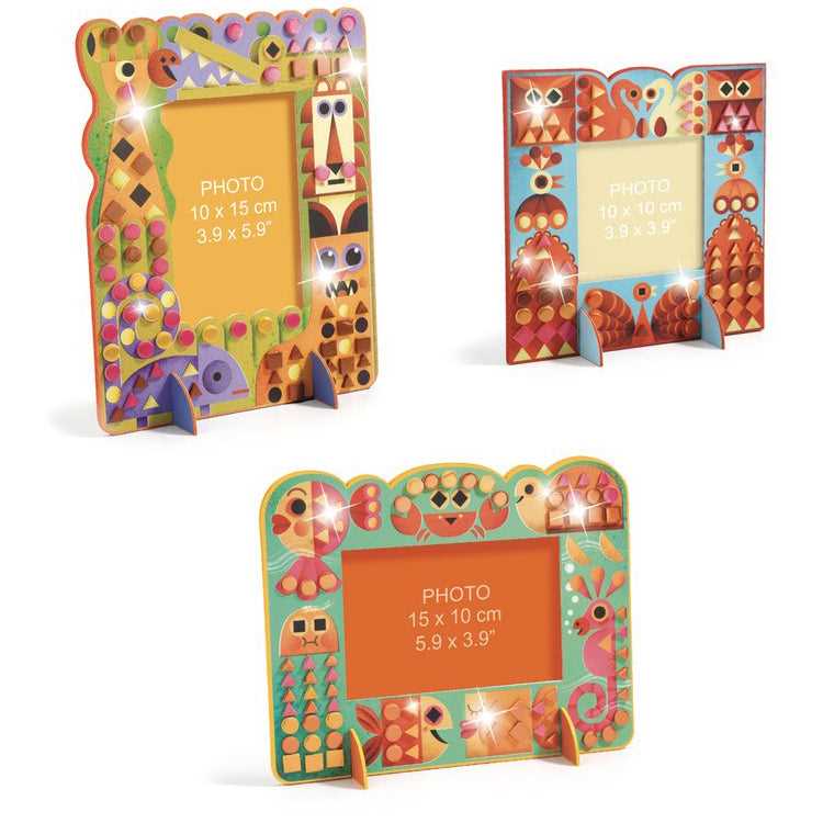 Djeco Do it yourself - Mosaics Animal World Frames - I Want That Present
