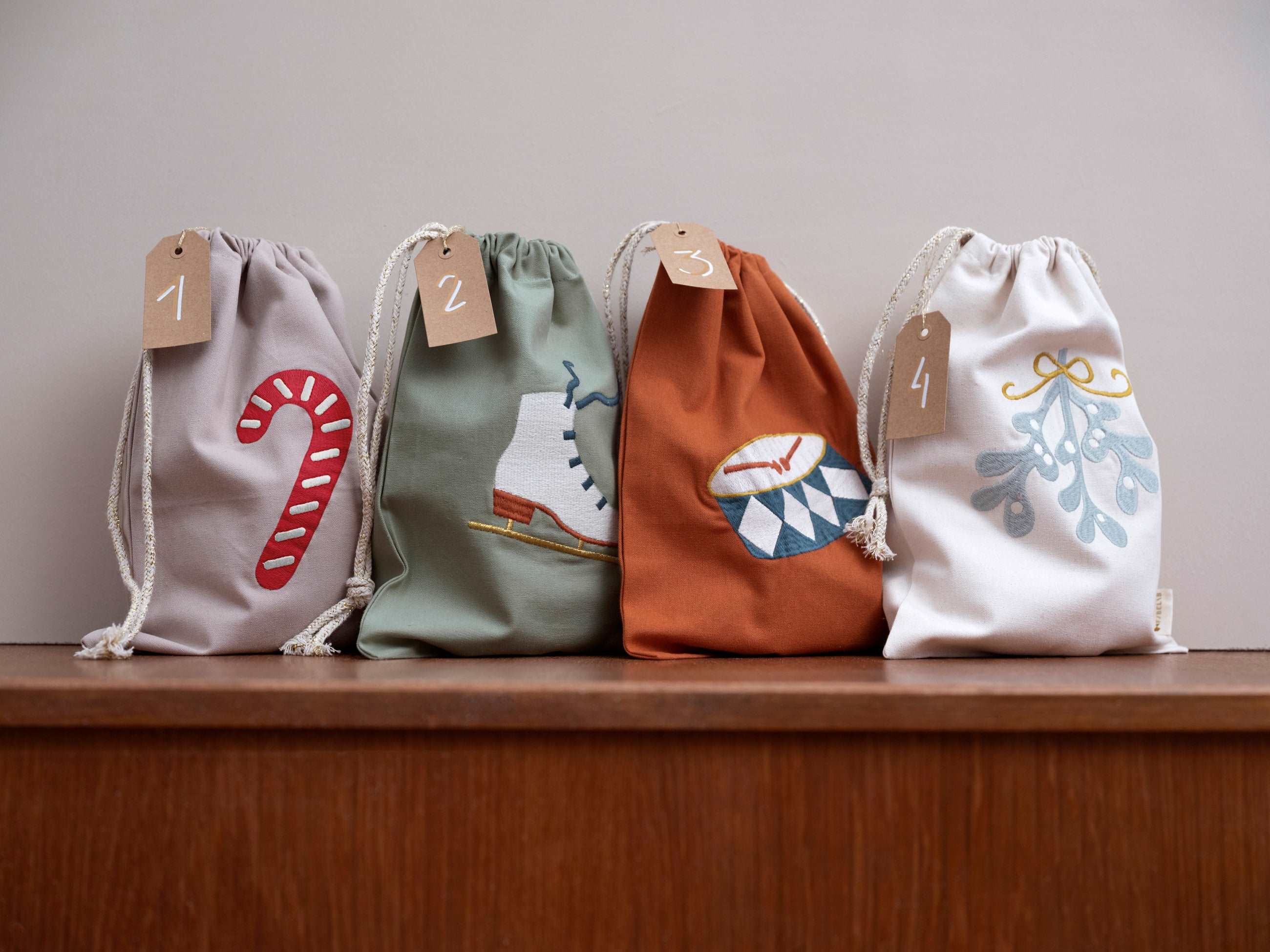 Fabelab Gift Bag - Drum Embroidery - Cinnamon