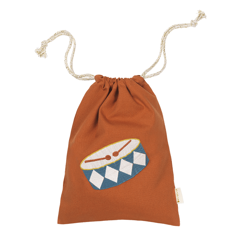 Fabelab Gift Bag - Drum Embroidery - Cinnamon