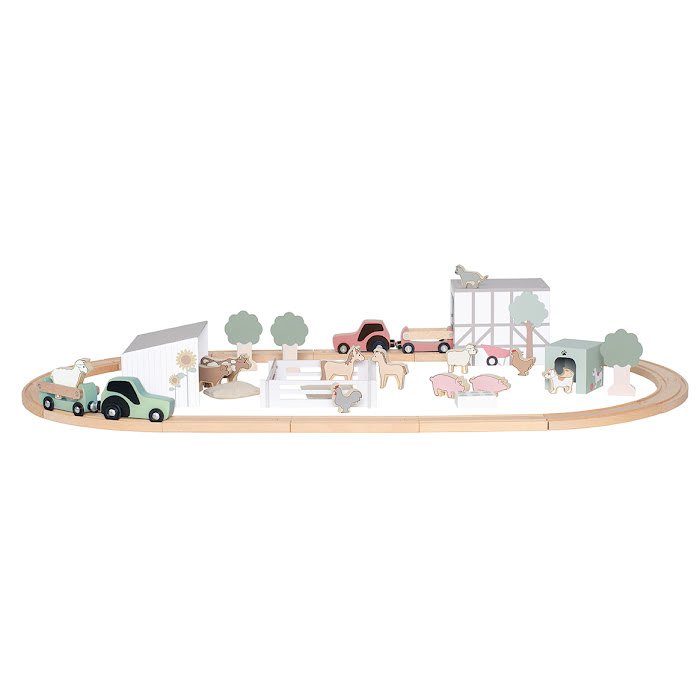 Train Set Farm with Animals by Jabadabado - I Want That Present