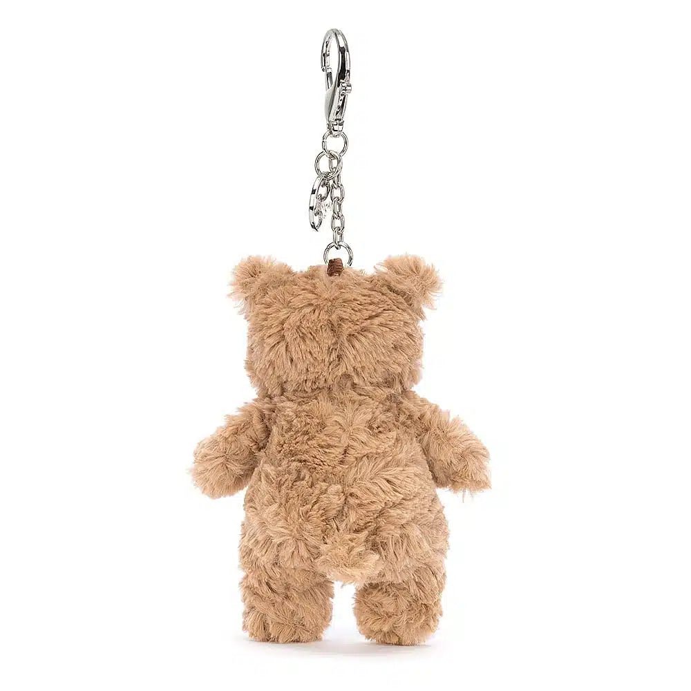 Jellycat Bartholomew Bear Bag Charm - I Want That Present