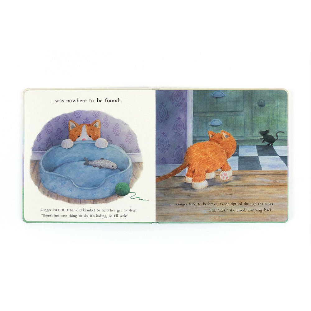 Jellycat Ginger, the Courageous Kitten Book - I Want That Present