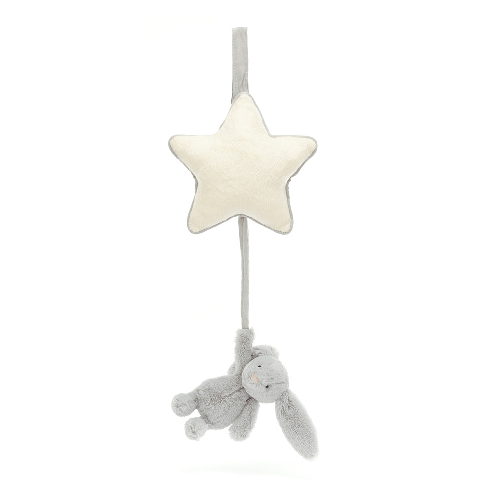 Jellycat Jellycat Silver Bunny Musical Pull