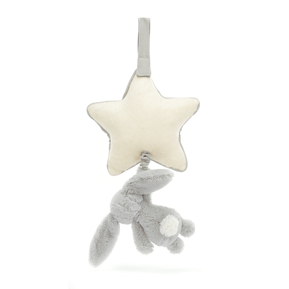 Jellycat Jellycat Silver Bunny Musical Pull