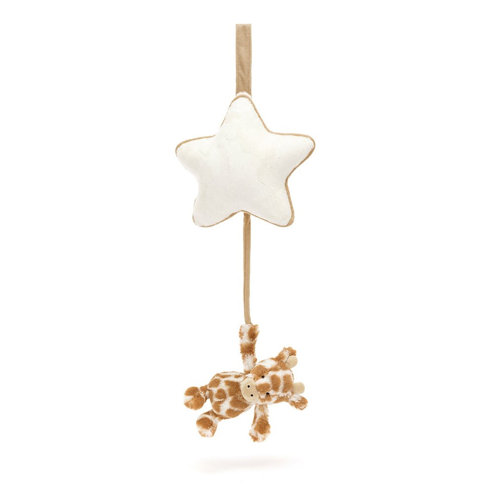 Jellycat Bashful Giraffe Musical Pull - I Want That Present