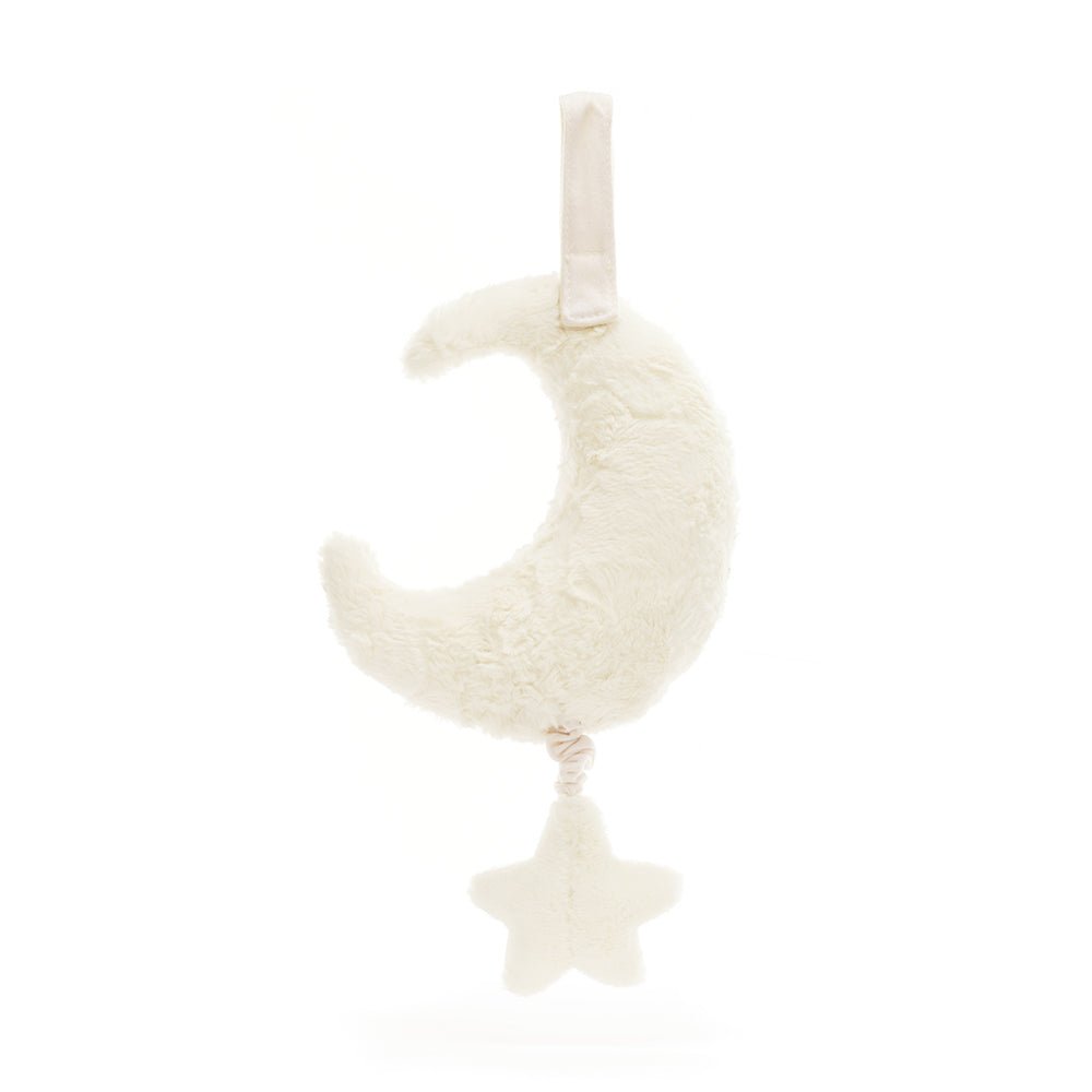 Jellycat Amuseables Moon Musical Pull - I Want That Present