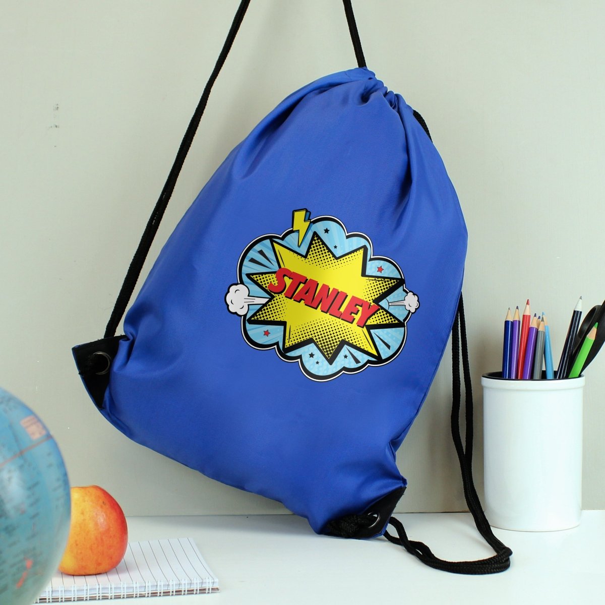 Personalised Superhero Blue Kit Bag - I Want That Present
