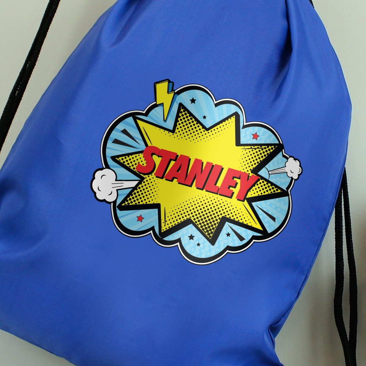 Personalised Superhero Blue Kit Bag - I Want That Present