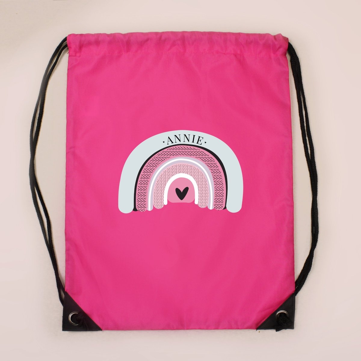 Personalised Pastel Rainbow Pink Kit Bag - I Want That Present