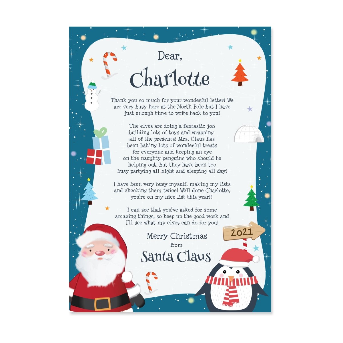 Personalised Santa Letter - I Want That Present