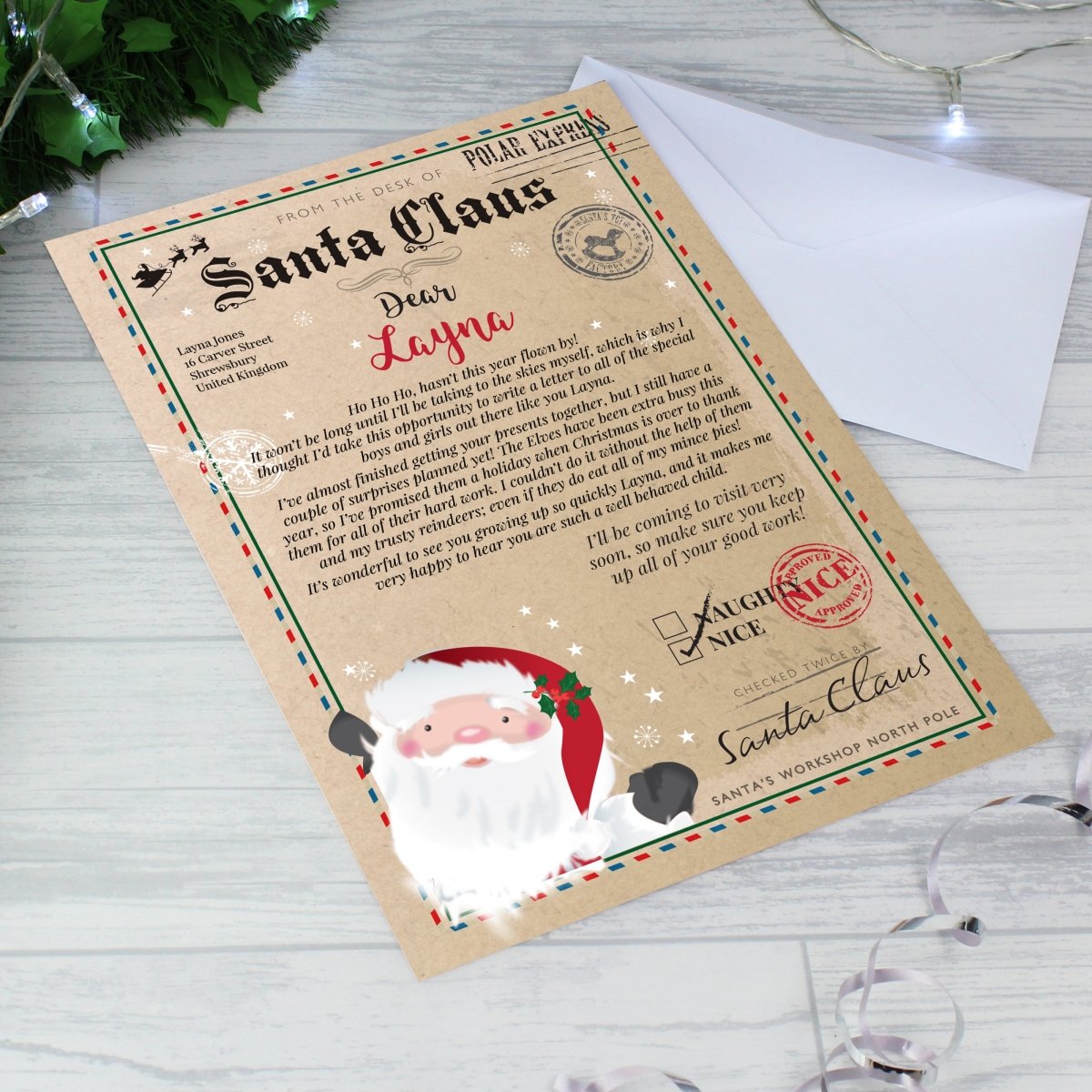 Personalised Santa Claus Letter - I Want That Present
