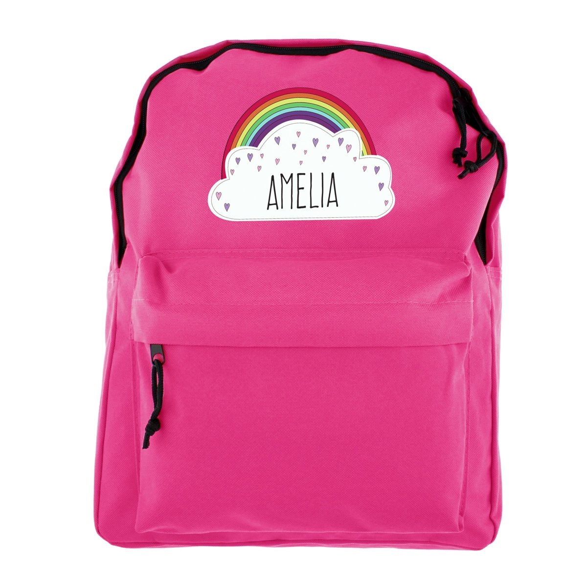 Personalised Rainbow Pink Backpack - I Want That Present