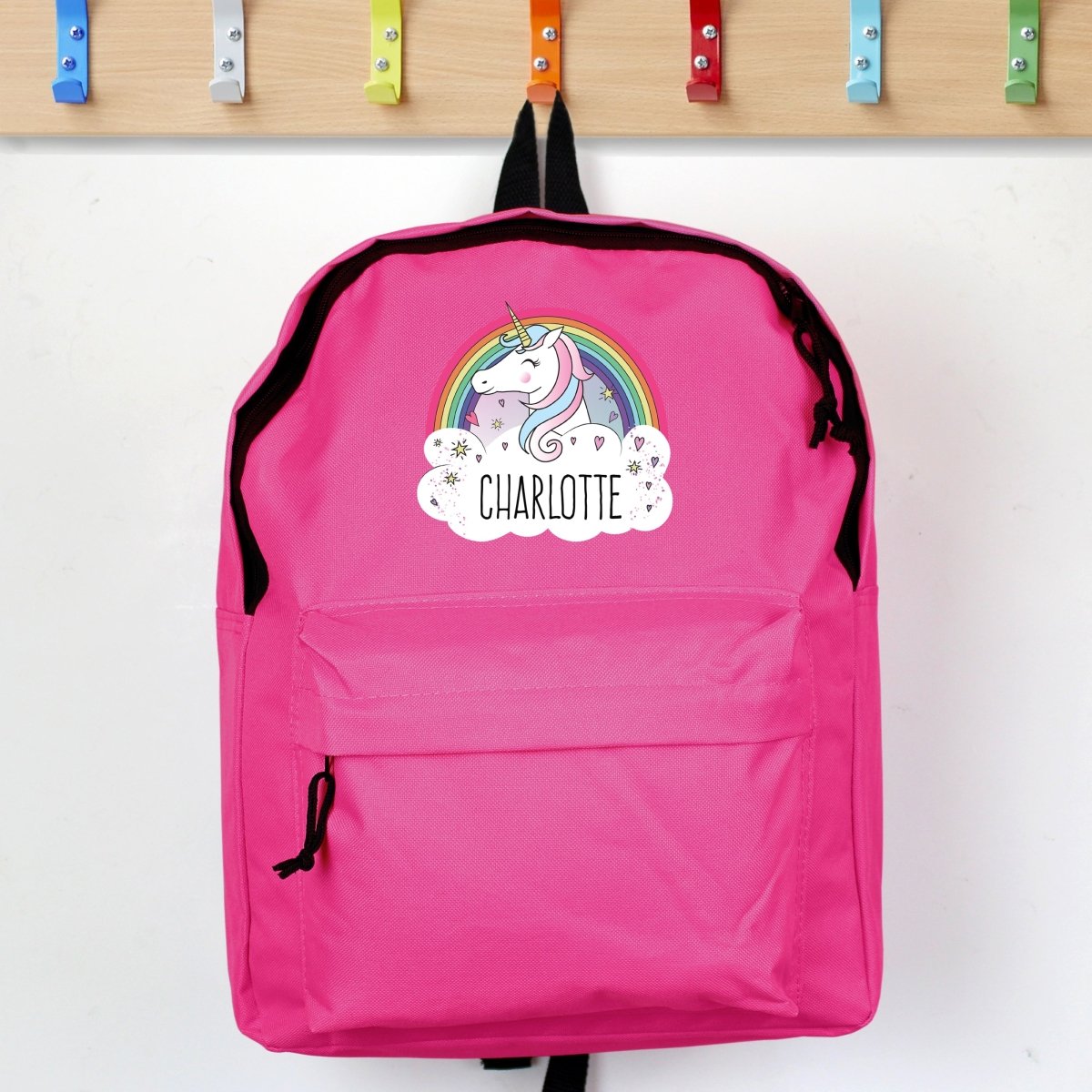 Personalised Unicorn Pink Backpack - I Want That Present