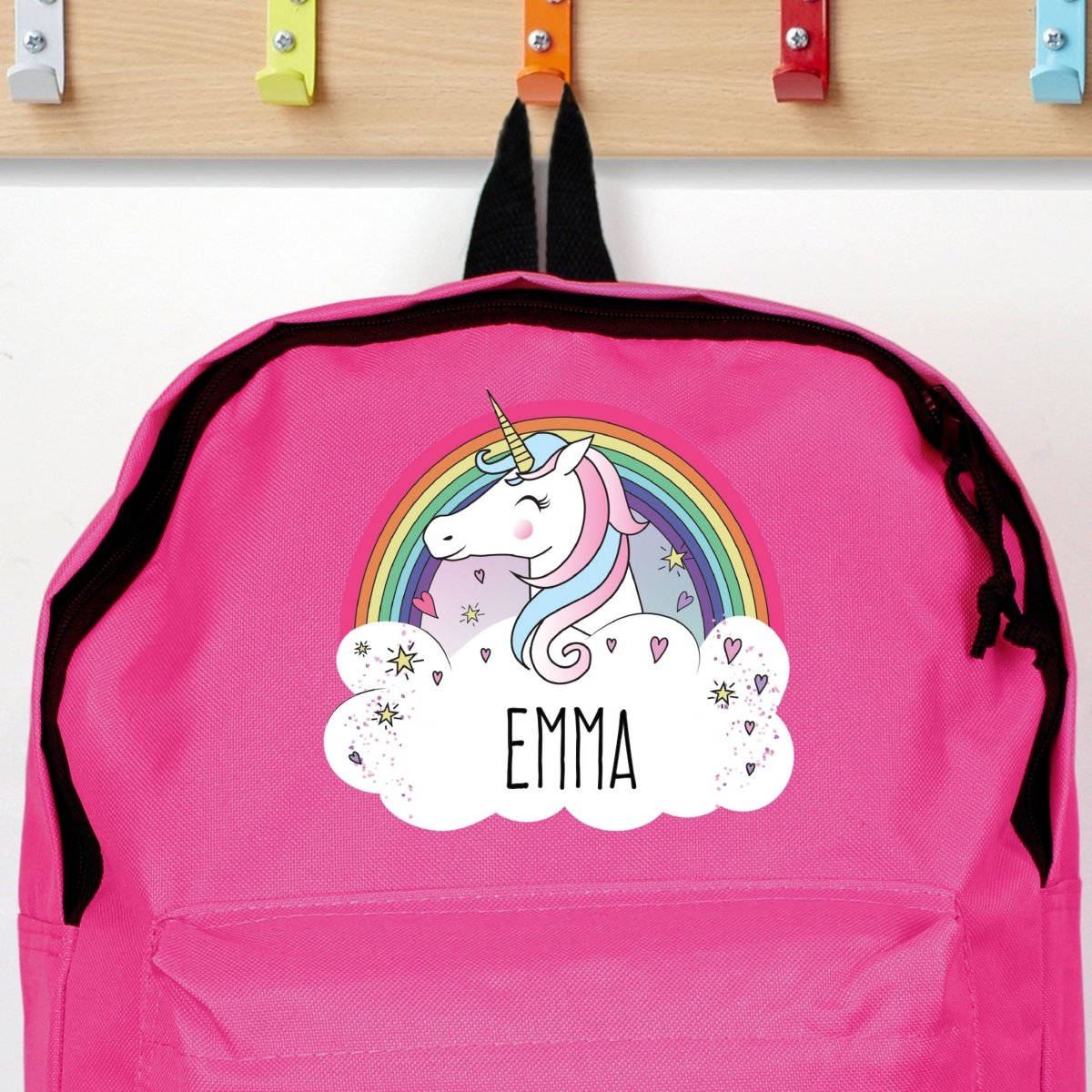 Personalised Unicorn Pink Backpack - I Want That Present