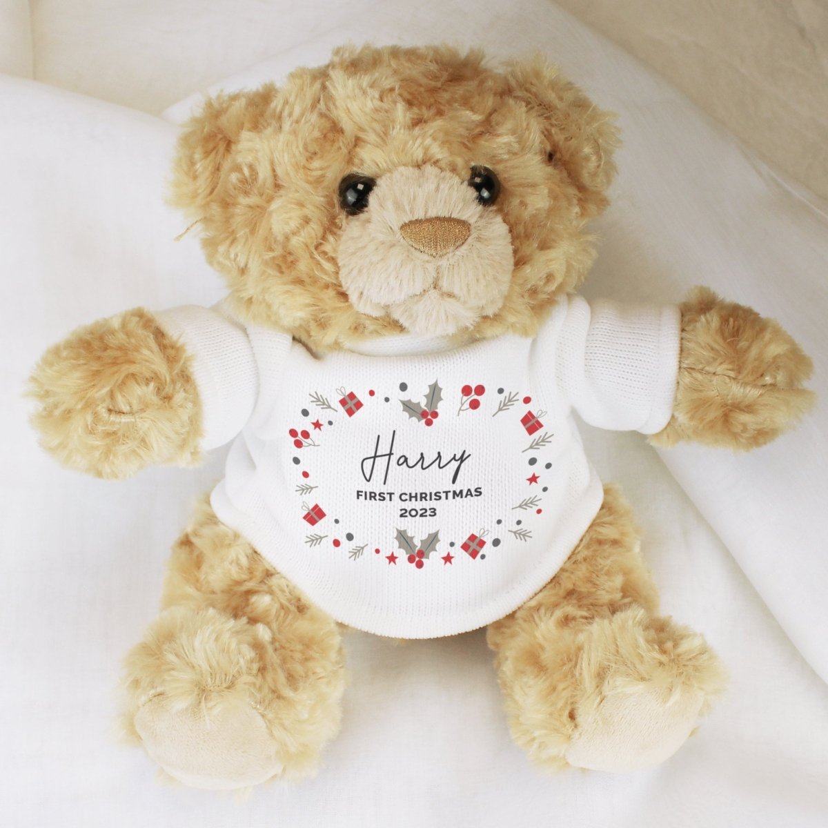 Personalised 'My Christmas' Teddy Bear - I Want That Present