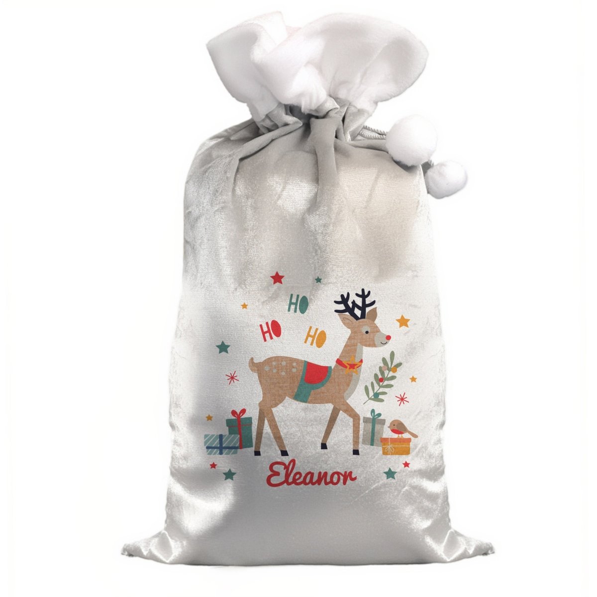 Personalised Reindeer Christmas Sack - I Want That Present