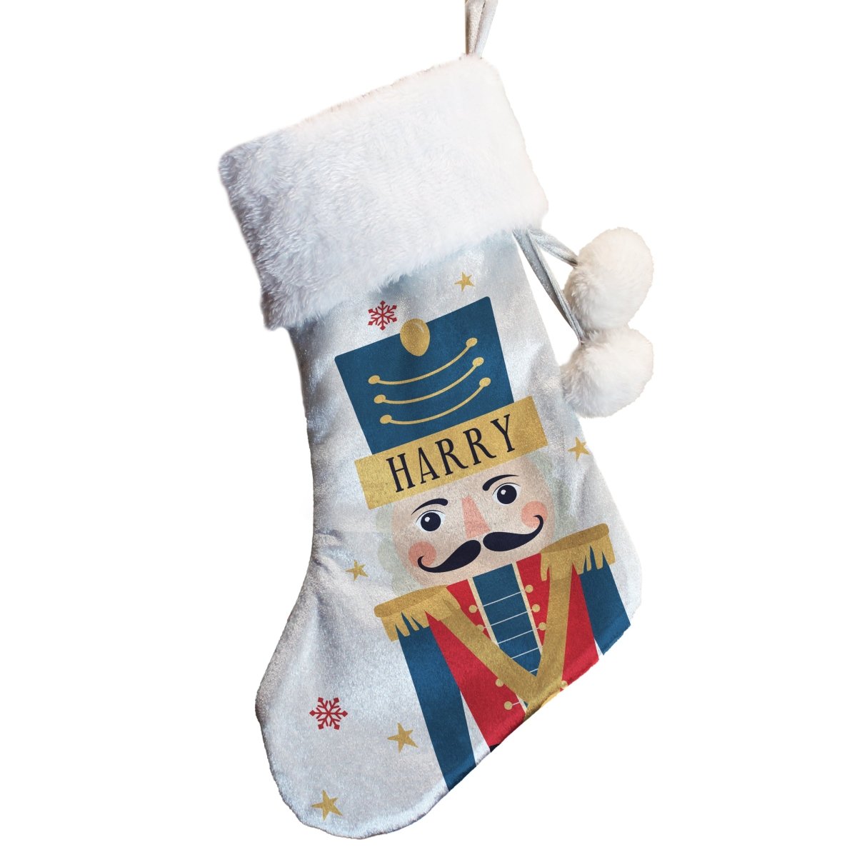 Personalised Nutcracker Christmas Stocking - I Want That Present