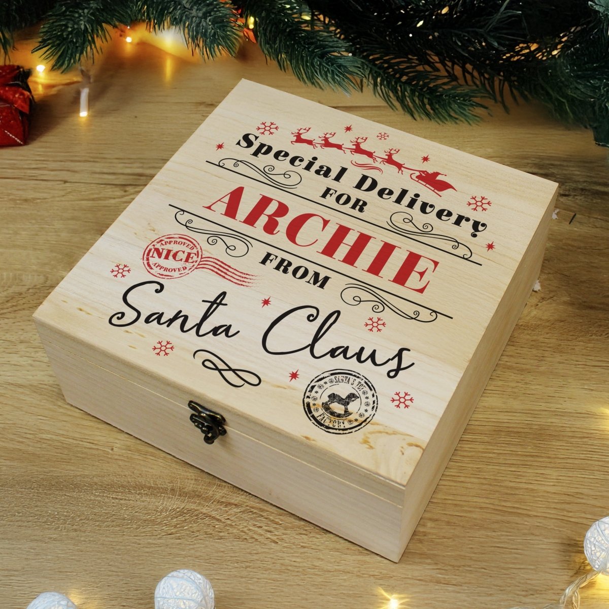 Personalised Special Delivery Christmas Eve Box - I Want That Present