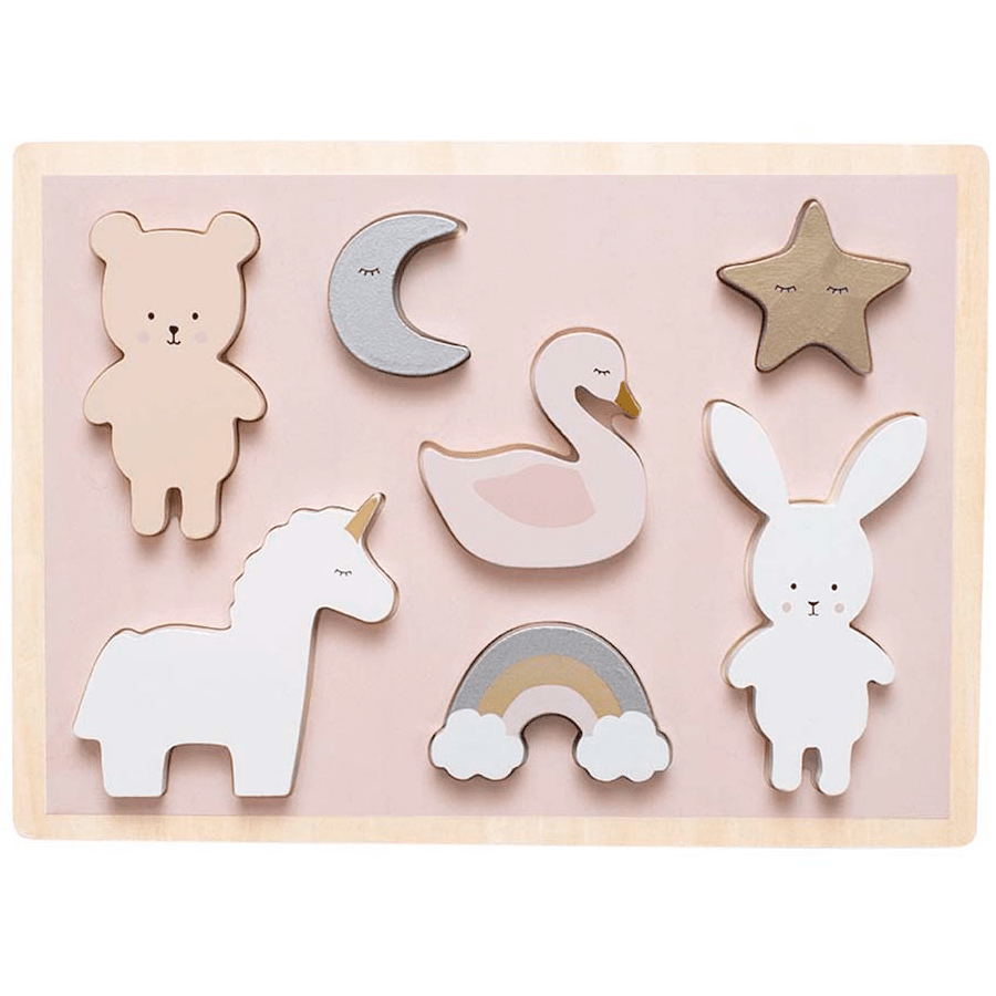 Unicorn Wooden Puzzle - I Want That Present