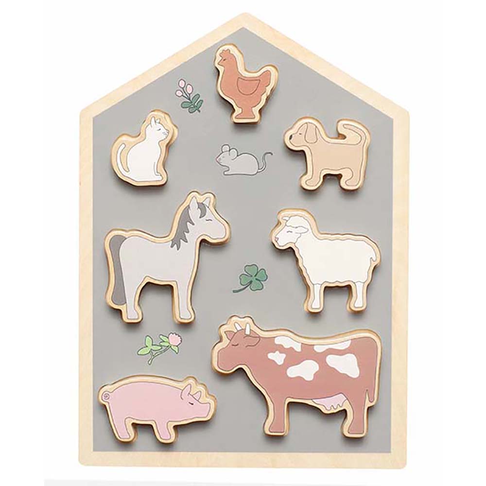 Wooden Farm Animals Puzzle by Jabadabado