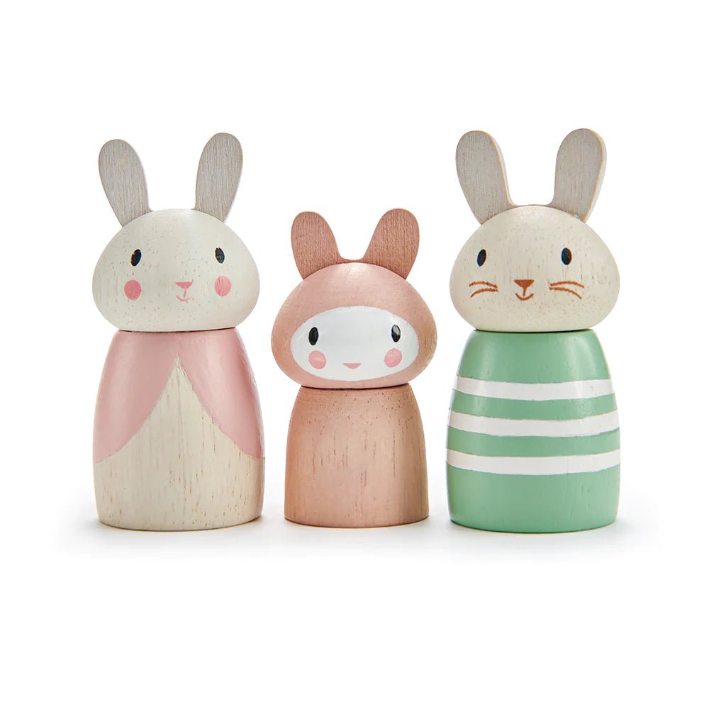 Tender Leaf Toys Bunny Tales Wooden Rabbits - I Want That Present