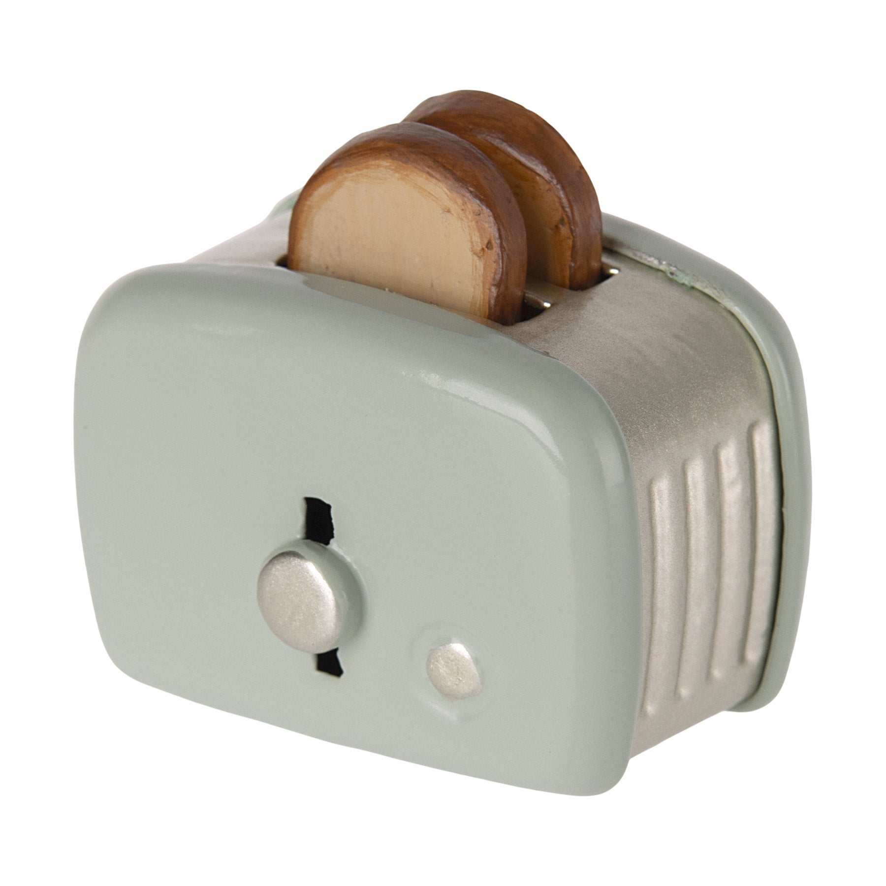 maileg mouse toaster with 2 slices of toast