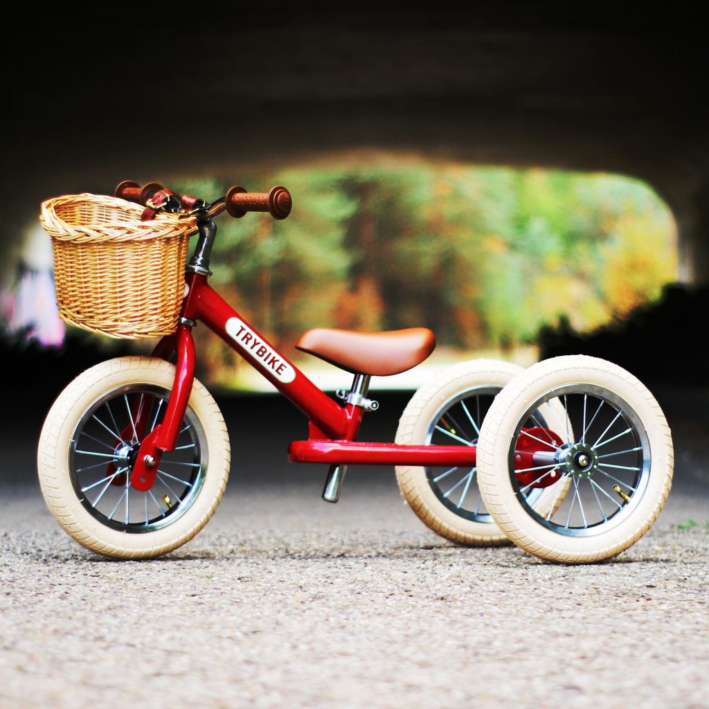 Trybike - Steel 2 In 1  Trike / Balance Bike - Vintage Red