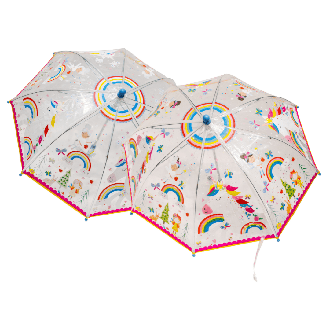 Transparent Colour Changing Umbrella - Rainbow Fairy - I Want That Present