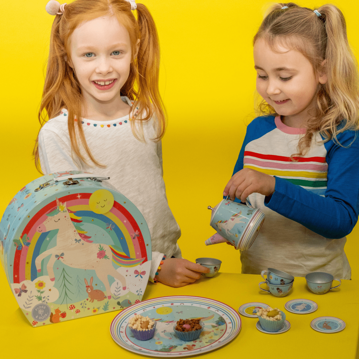 11 Piece Musical Tea Set - Rainbow Fairy - I Want That Present