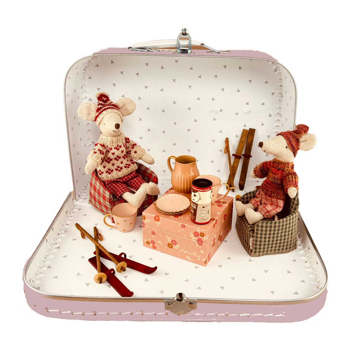 Maileg Ski Lodge - Val d'Isère - Pink - I Want That Present