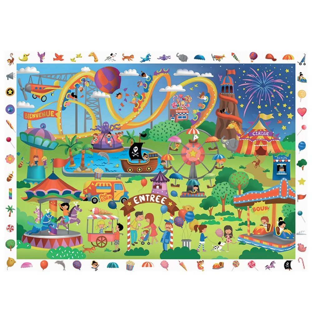 Search & Find Fun Fair 100 piece Jigsaw Puzzle by Calypto - I Want That Present