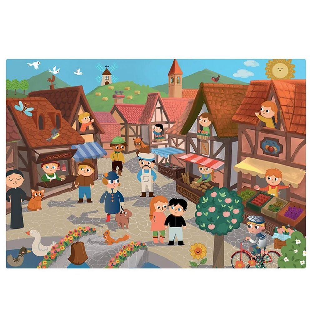 Farm & Town Jigsaw Puzzle - 2 x 24 Pieces by Calypto