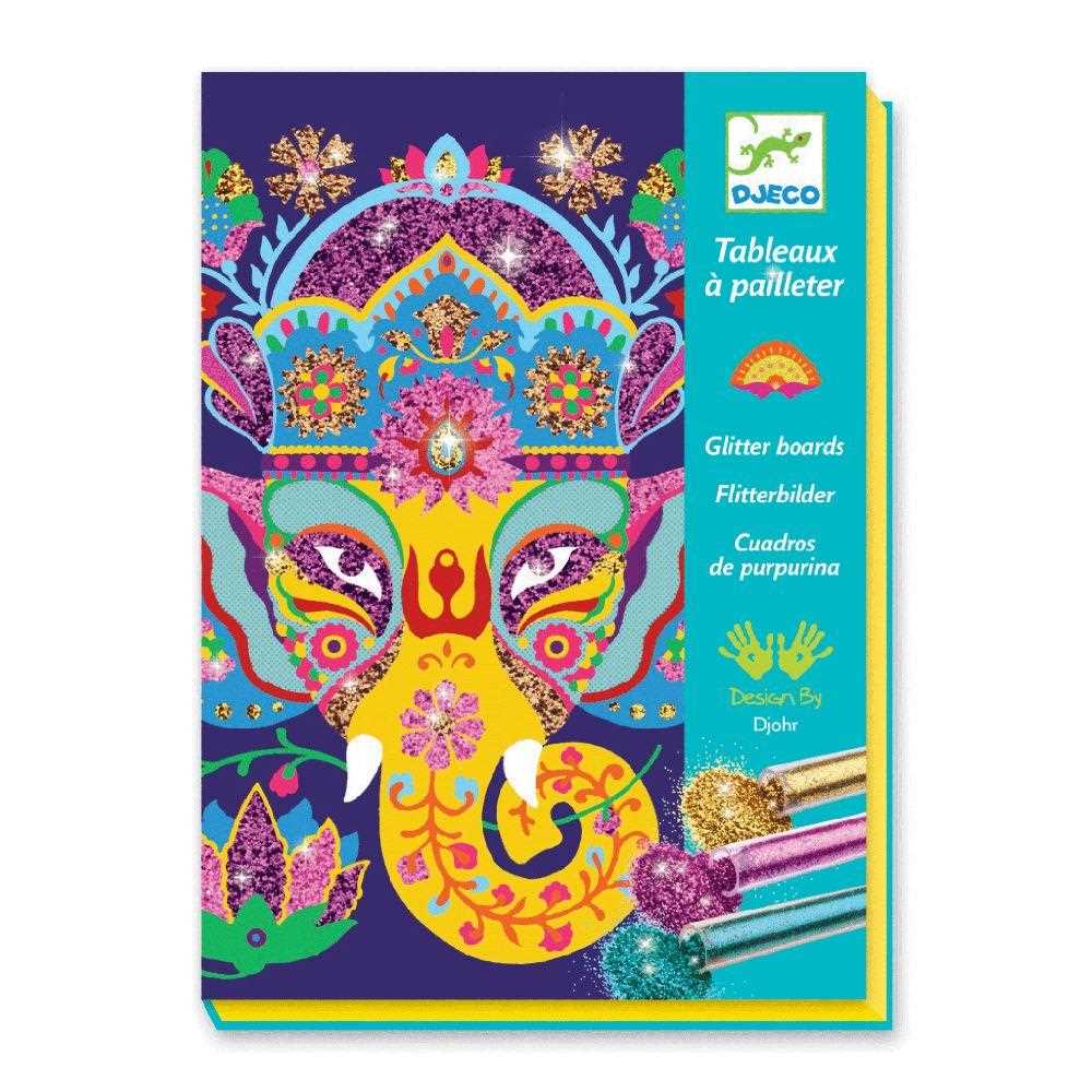 Djeco Glitter Boards - Glitter Animals - I Want That Present