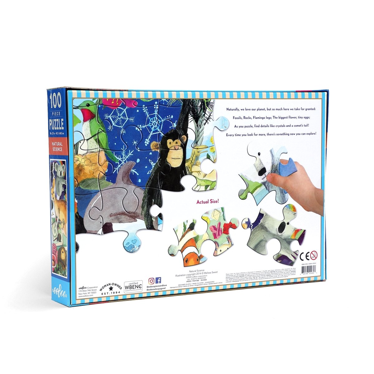 Jigsaw Puzzle - Giant Natural Science (100 Piece) by eeBoo - I Want That Present