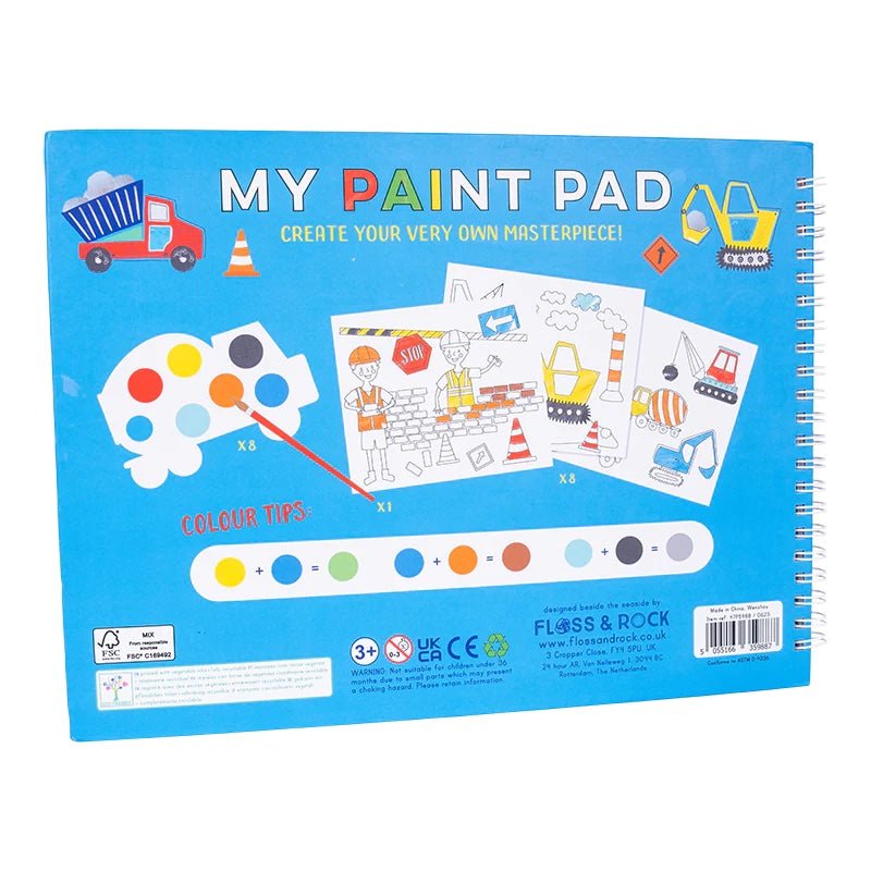 Floss & Rock My Paint Pad - Construction - I Want That Present