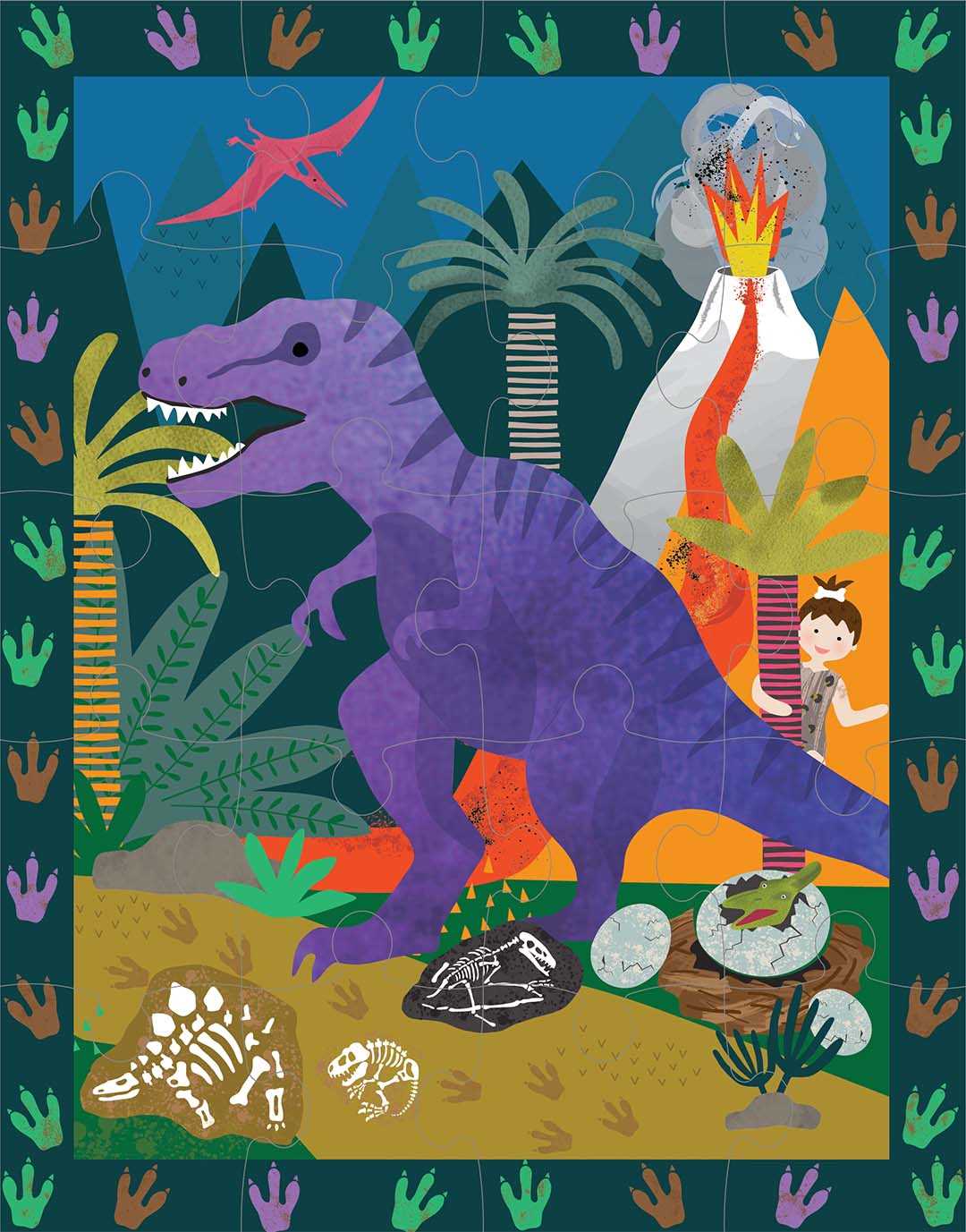 Floss & Rock Magnetic Multiplay Dinosaur Play - I Want That Present