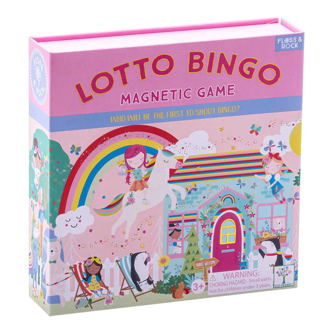 floss and rock rainbow fairy magnetic lotto bingo game