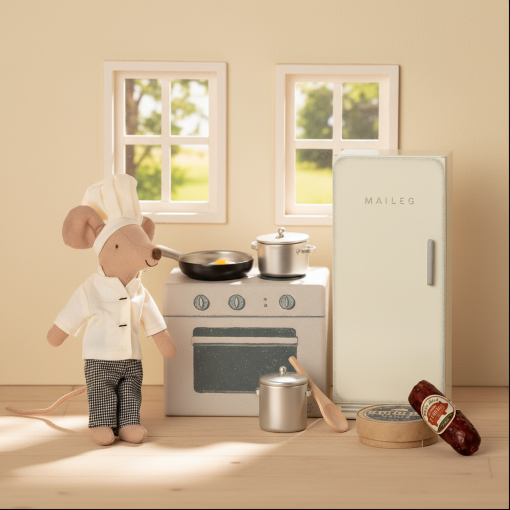 Maileg Chef Mouse and Cooking Bundle