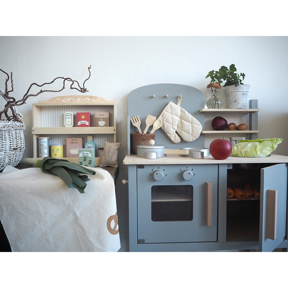 Kitchen with Pots & Pans - Grey by Jabadabado