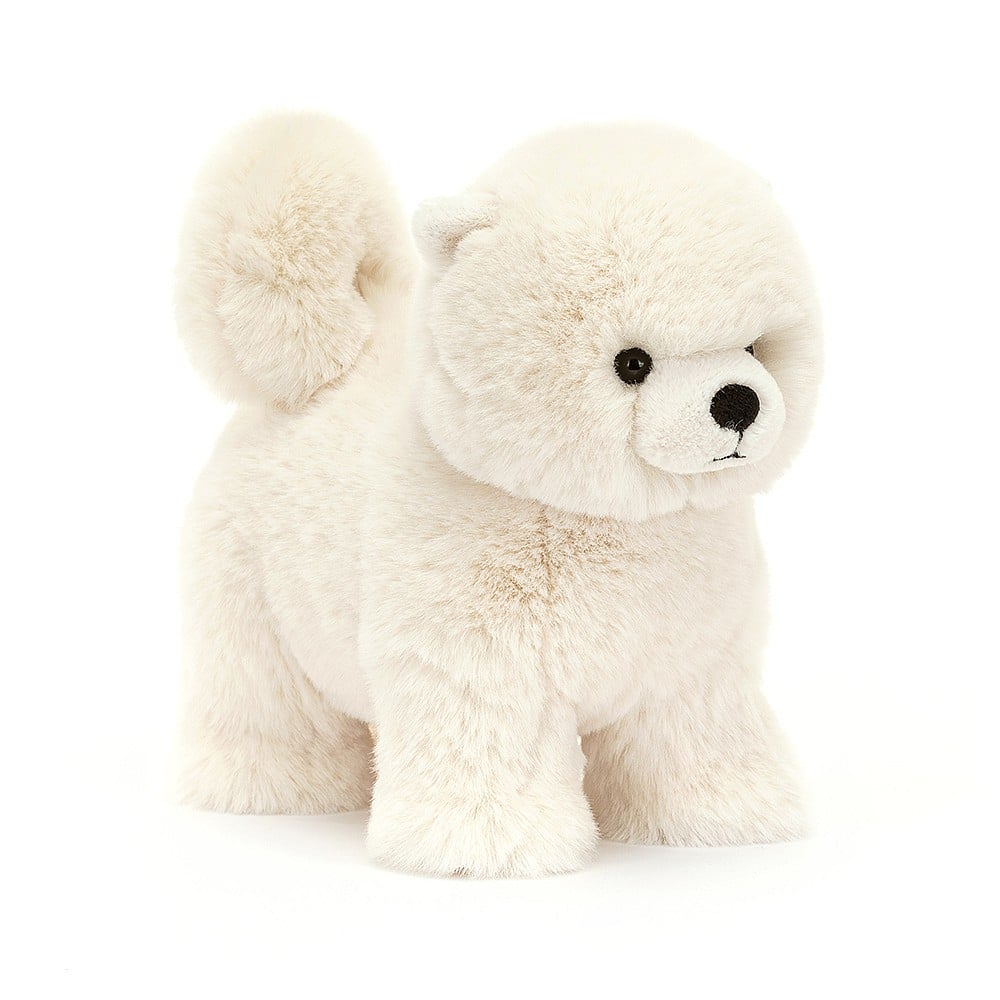jellycat white fluffy dog
