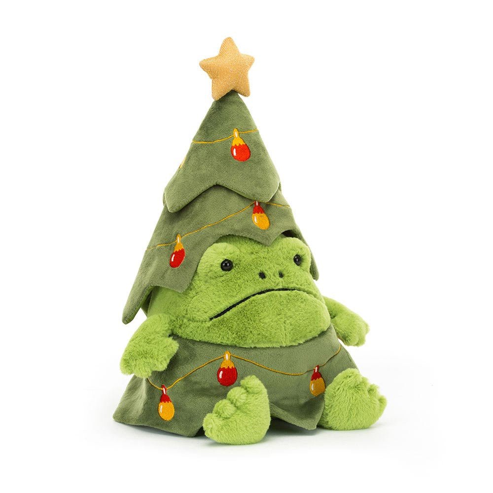 Jellycat Christmas Tree Ricky Rain Frog - I Want That Present