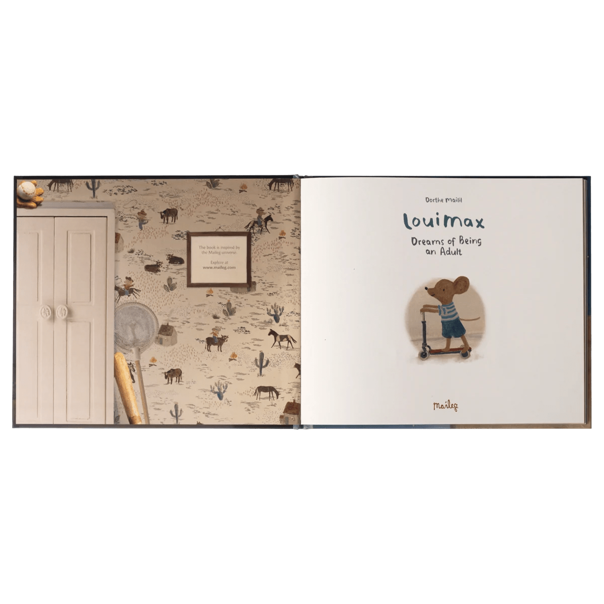 Maileg LouiMax - Dreams of being an adult Book - I Want That Present