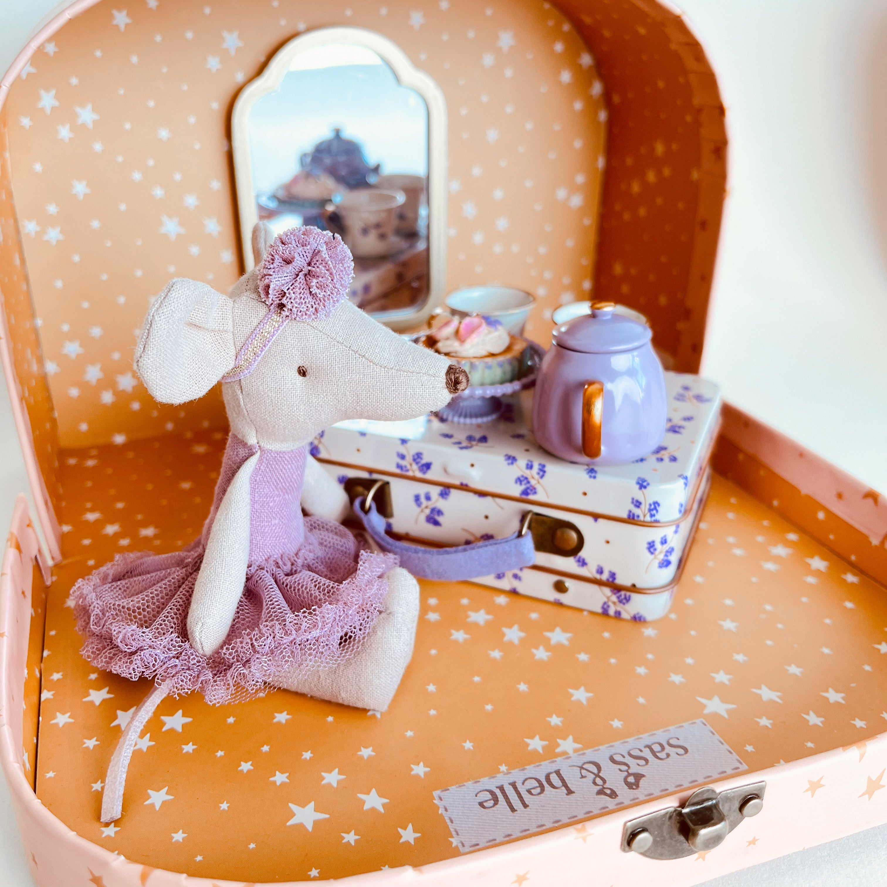 Maileg Big Sister Ballerina & Tea Suitcase Bundle